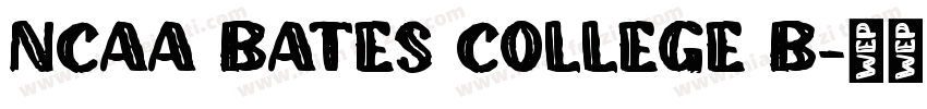 NCAA Bates College B字体转换